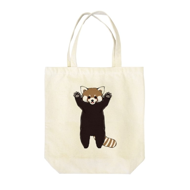 かざあな レッサーパンダ威嚇 トートバッグ